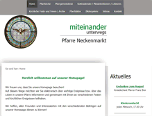 Tablet Screenshot of pfarre-neckenmarkt.at